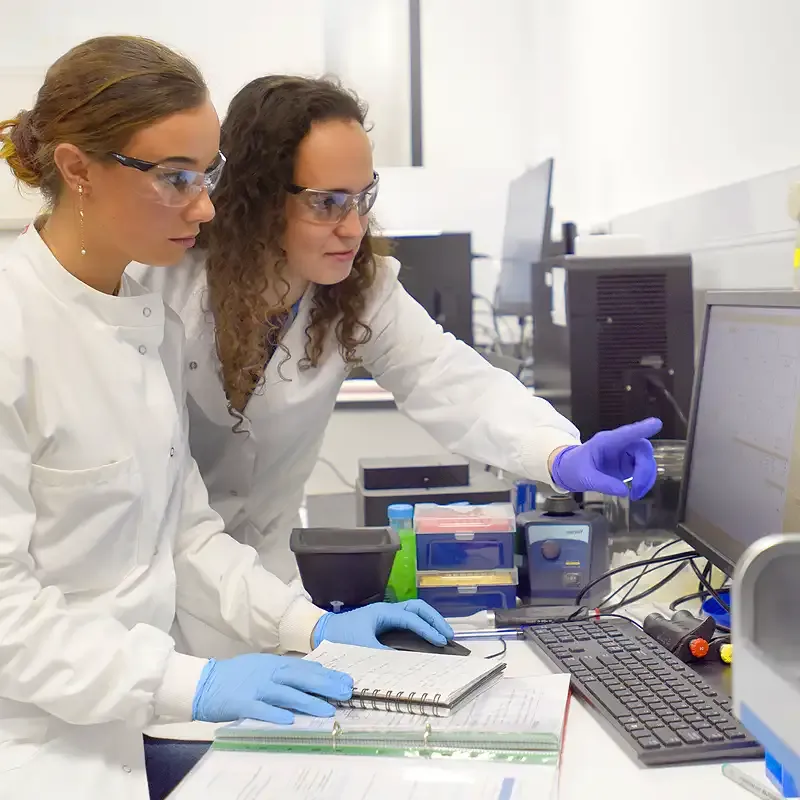 Research scientists at the IDRM laboratory