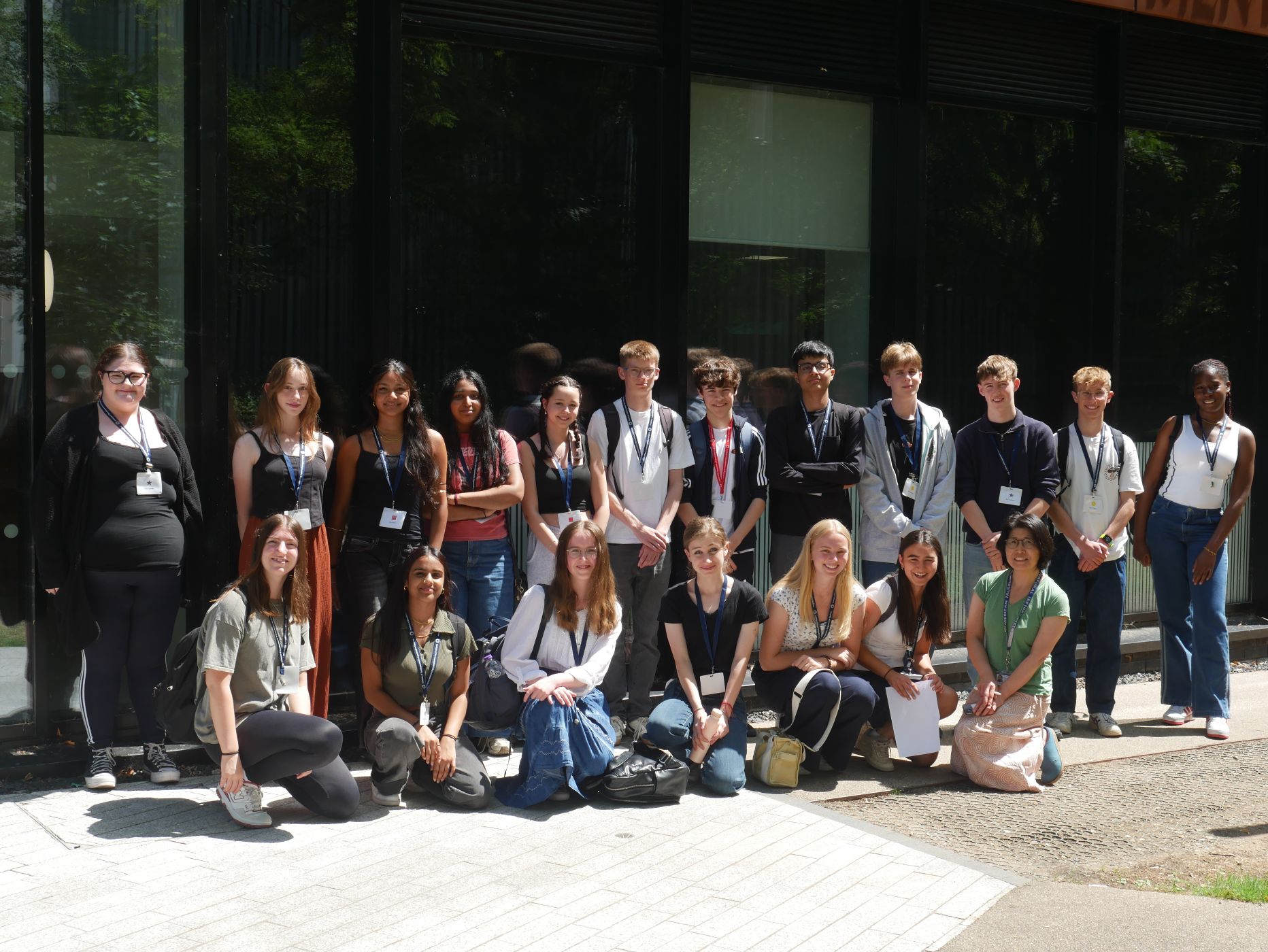 IDRM scientist showing students around a IDRM laboratory