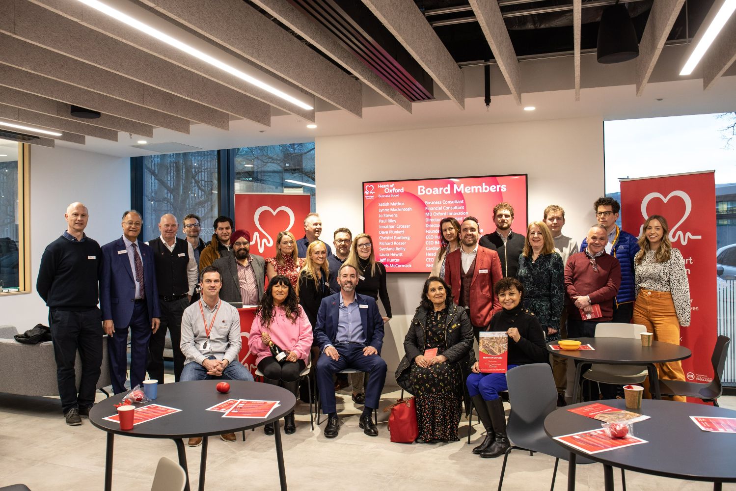 Board Members of the 'Heart of Oxford' Business Board gather at IDRM, Oxford University