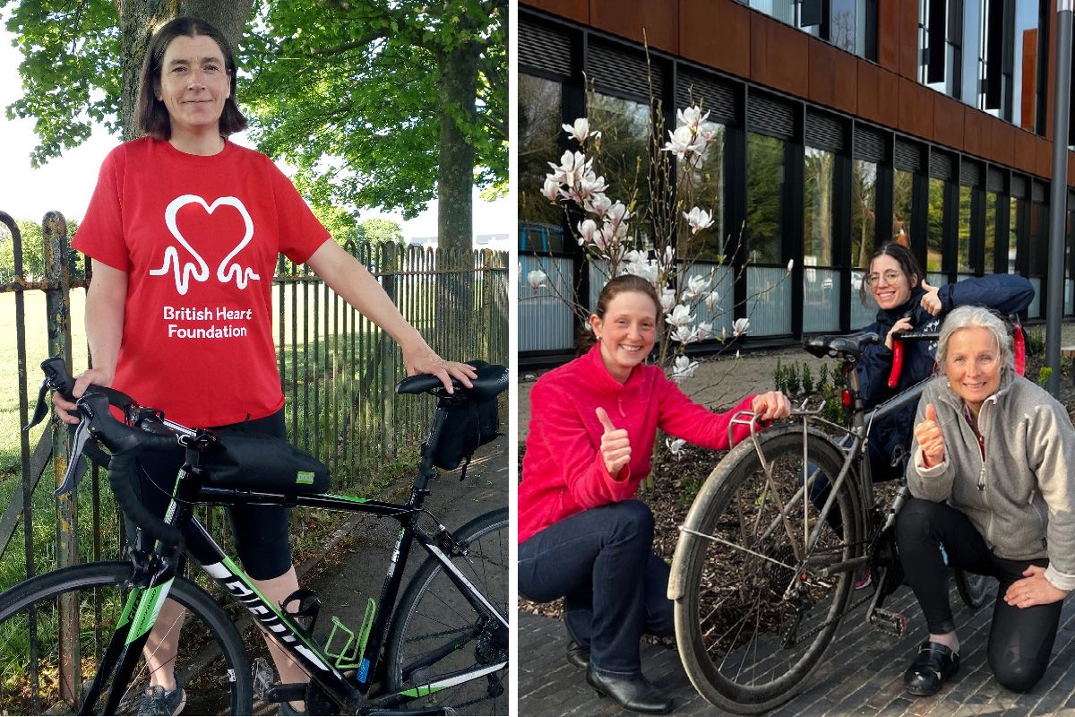 Sarah, Susann, Helena and Svanhild fundraising