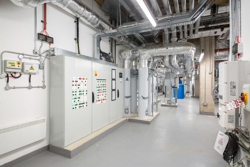 Building heating and power control area
